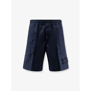 Stone Island Men Cotton Cargo Bermuda Shorts